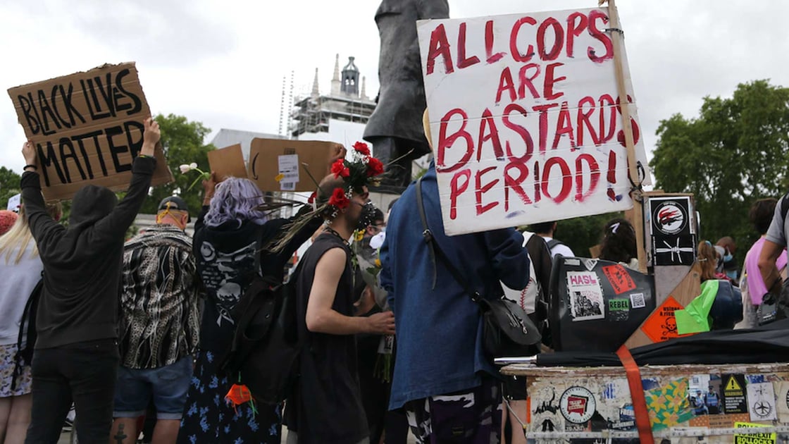 BLM protesters in London