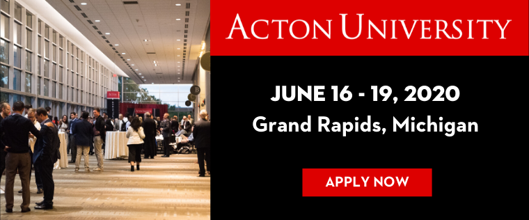 Register for Acton University 2020 today!