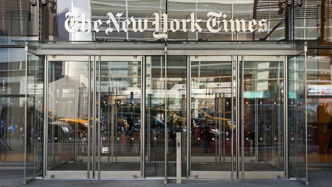 The headquarters of the New York Times