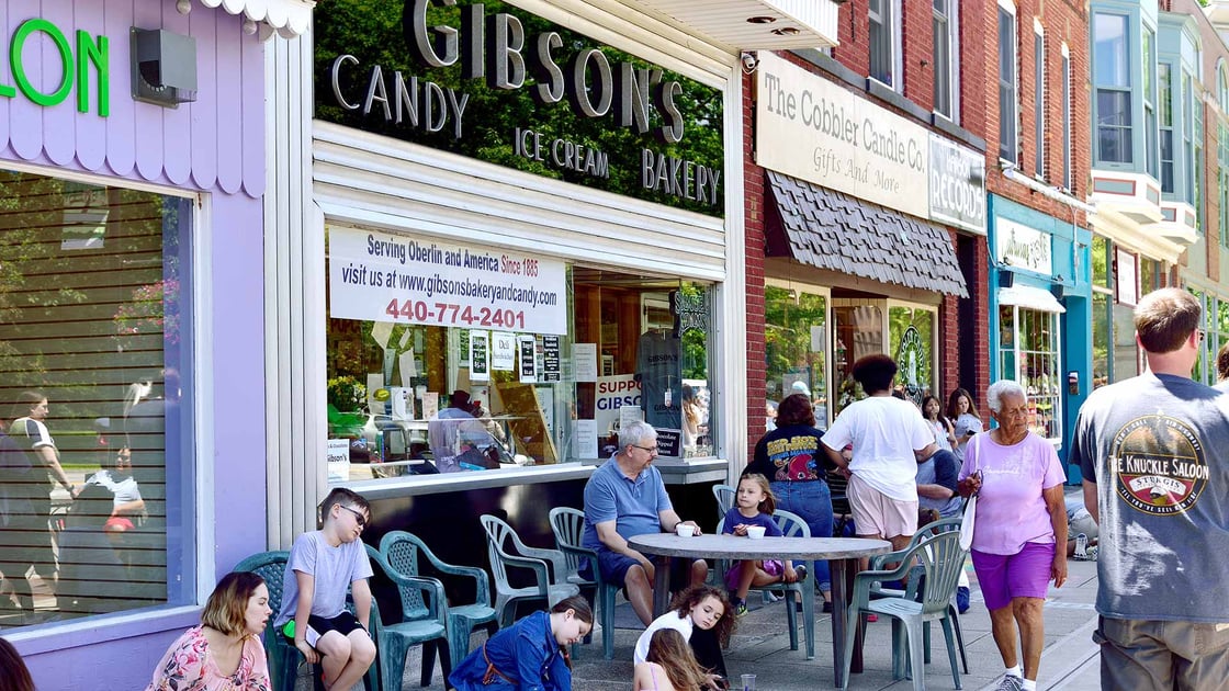 Gibson Bakery near Oberlin University, the subject of a political correctness squabble and defamation lawsuit against the university