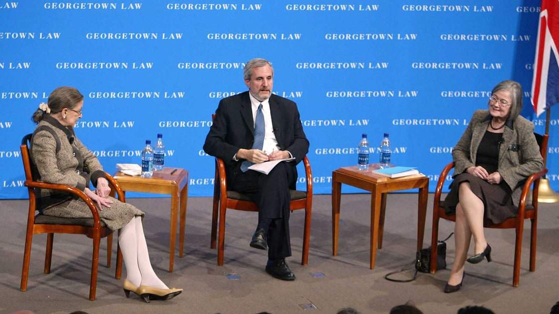 Justice Ginsburg and Lady Hale give a talk at Georgetown University