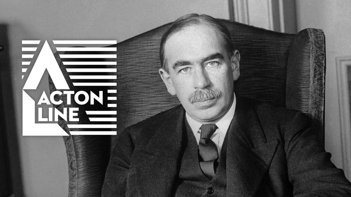 Economist John Maynard Keynes in his London home
