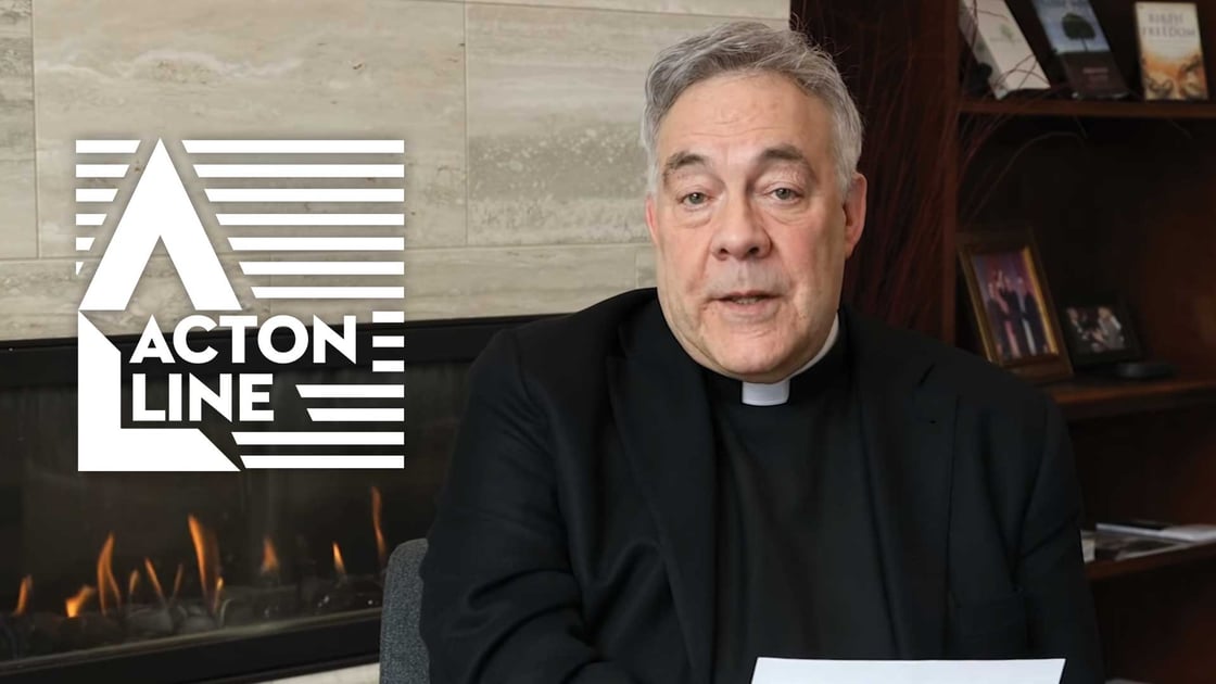 Rev. Robert Sirico delivers a special address concerning the COVID-19 epidemic
